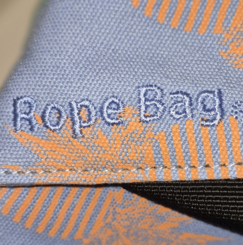 KAVU Rope Bag with Blue and Orange Pattern - Picture 2 of 7